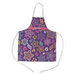 Simple Floral Kid's Apron w/ Name or Text