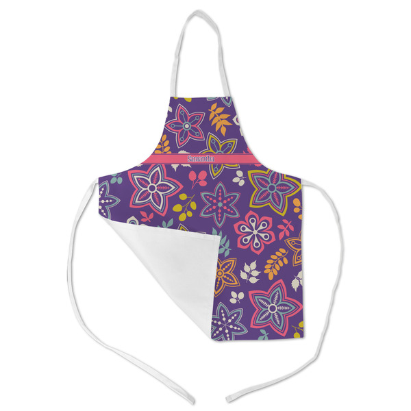 Simple Floral Kid's Aprons - Medium - Main (med/lrg)