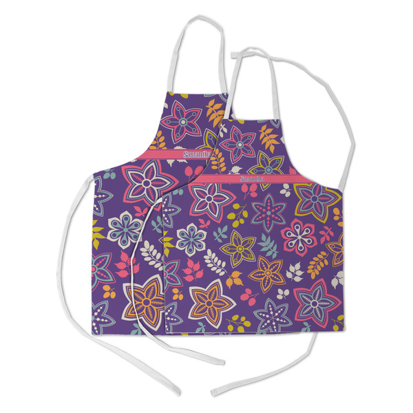 Simple Floral Kid's Aprons - Parent - Main