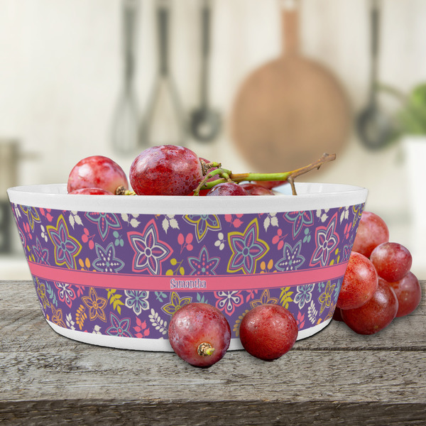 Simple Floral Kids Bowls - LIFESTYLE