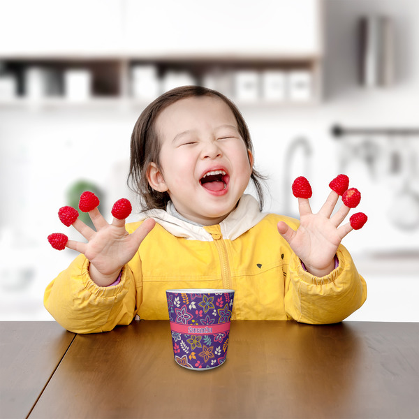 Simple Floral Kids Cup - LIFESTYLE 1 (girl)