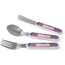 Simple Floral Kid's Flatware (Personalized)