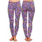 Simple Floral Ladies Leggings - Front and Back