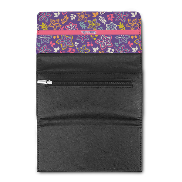 Simple Floral Ladies Wallet (Open)