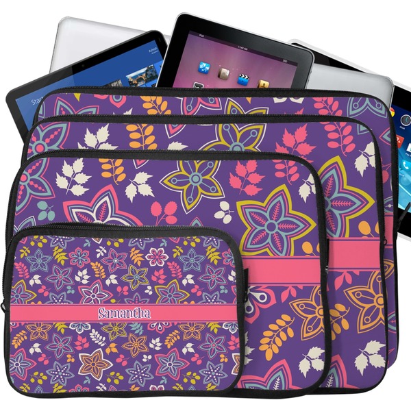 Simple Floral Laptop Case Sizes