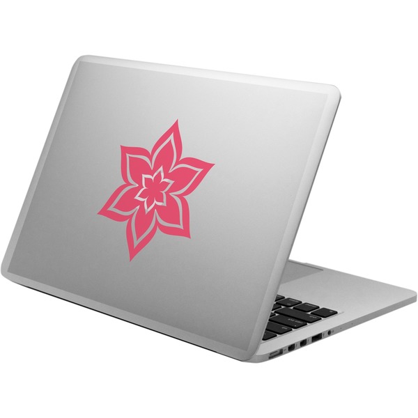Custom Simple Floral Laptop Decal