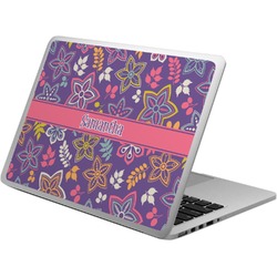 Simple Floral Laptop Skin - Custom Sized (Personalized)