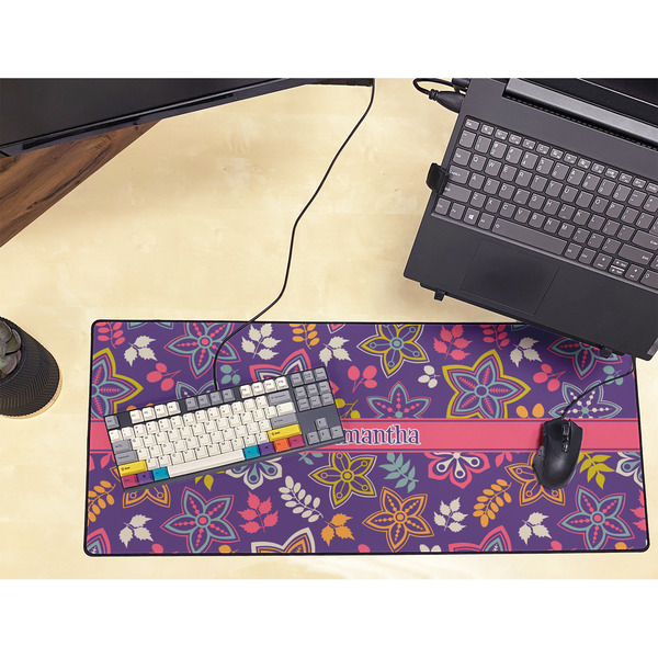 Simple Floral Large Gaming Mats - LIFESTYLE
