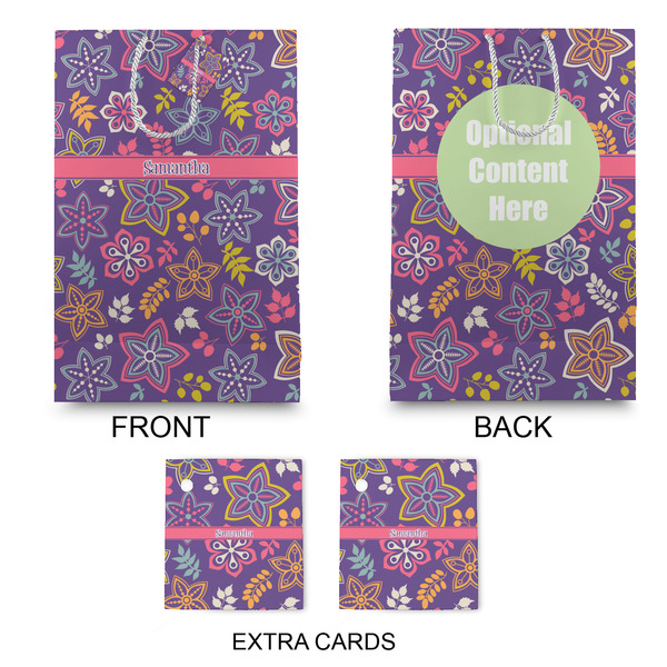 Simple Floral Large Gift Bag - Approval