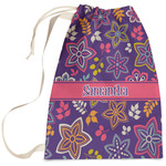 Simple Floral Laundry Bag - Large (Personalized)