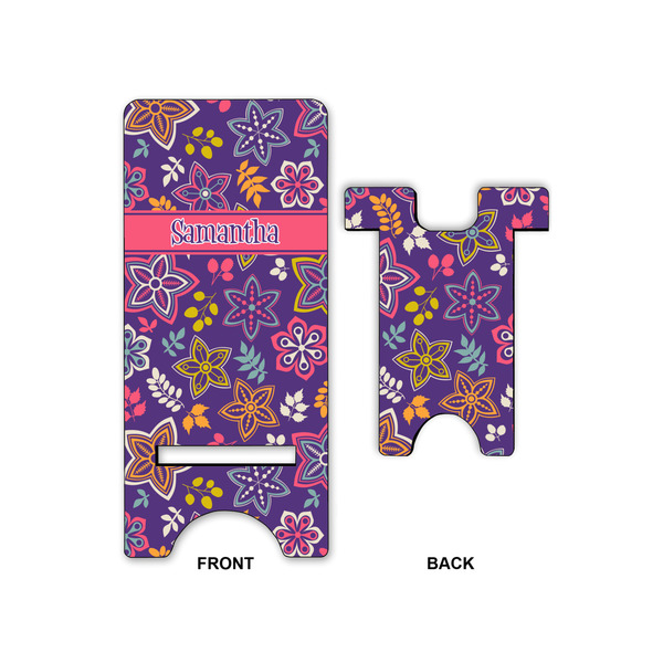Simple Floral Large Phone Stand - Front & Back