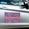 Simple Floral Large Rectangle Car Magnets- In Context