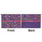 Simple Floral Large Zipper Pouch Approval (Front and Back)