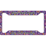 Simple Floral License Plate Frame (Personalized)