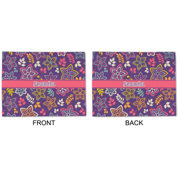 Simple Floral Linen Placemat - APPROVAL (double sided)