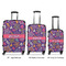 Simple Floral Luggage Bags all sizes - With Handle