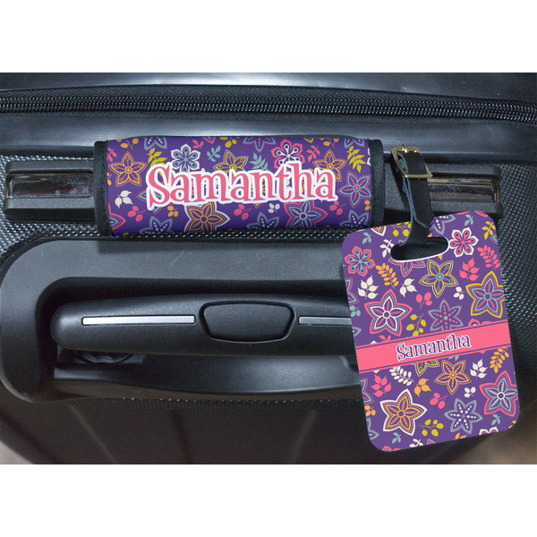 Simple Floral Luggage Wrap & Tag