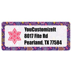 Simple Floral Return Address Labels (Personalized)