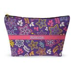Simple Floral Makeup Bag (Personalized)