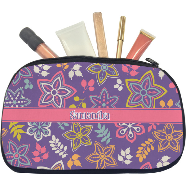 Simple Floral Makeup Bag Medium