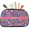 Simple Floral Makeup / Cosmetic Bag - Medium (Personalized)