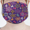 Simple Floral Mask - Pleated (new) Front View on Girl