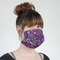 Simple Floral Mask - Quarter View on Girl