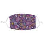 Simple Floral Adult Cloth Face Mask