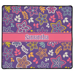 Simple Floral XL Gaming Mouse Pad - 18" x 16" (Personalized)