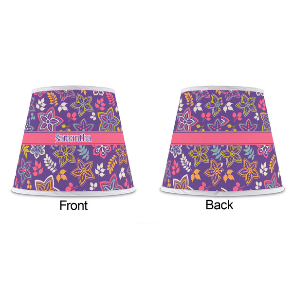 Simple Floral Poly Film Empire Lampshade - Approval