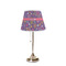 Simple Floral Poly Film Empire Lampshade - On Stand