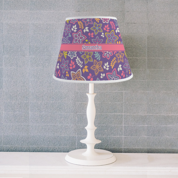 Simple Floral Poly Film Empire Lampshade - Lifestyle