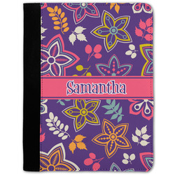 Simple Floral Notebook Padfolio - Medium w/ Name or Text