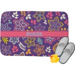 Simple Floral Memory Foam Bath Mat (Personalized)
