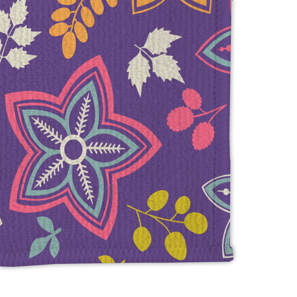 Simple Floral Microfiber Dish Rag - DETAIL