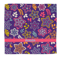 Simple Floral Microfiber Dish Rag (Personalized)