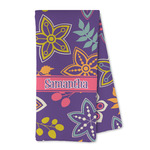 Simple Floral Kitchen Towel - Microfiber (Personalized)
