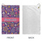 Simple Floral Microfiber Golf Towels - Small - APPROVAL