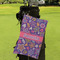 Simple Floral Microfiber Golf Towels - Small - LIFESTYLE