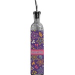 Simple Floral Oil Dispenser Bottle (Personalized)