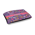 Simple Floral Outdoor Dog Bed - Medium (Personalized)