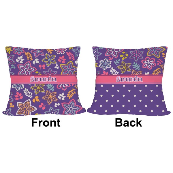Simple Floral Outdoor Pillow - 20x20