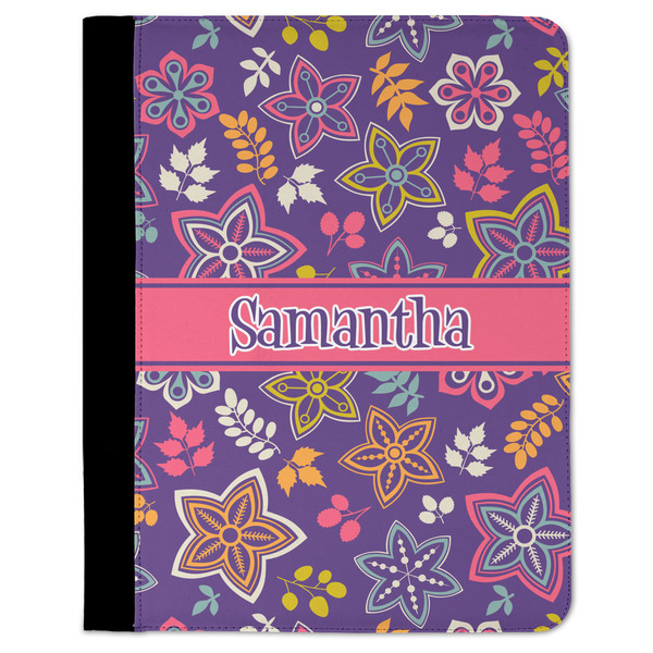 Custom Simple Floral Padfolio Clipboard (Personalized)