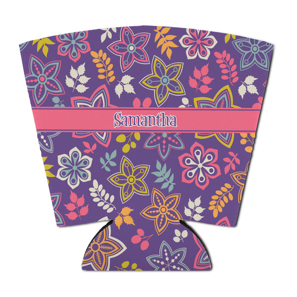 Custom Simple Floral Party Cup Sleeve - with Bottom (Personalized)