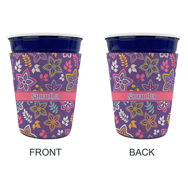 Simple Floral Party Cup Sleeves - without bottom - Approval