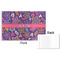Simple Floral Disposable Paper Placemat - Front & Back