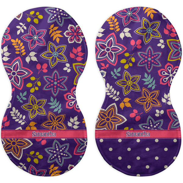 Simple Floral Peanut Shaped Burps - Approval