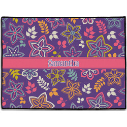 Simple Floral Door Mat (Personalized)