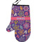 Simple Floral Personalized Oven Mitt - Left