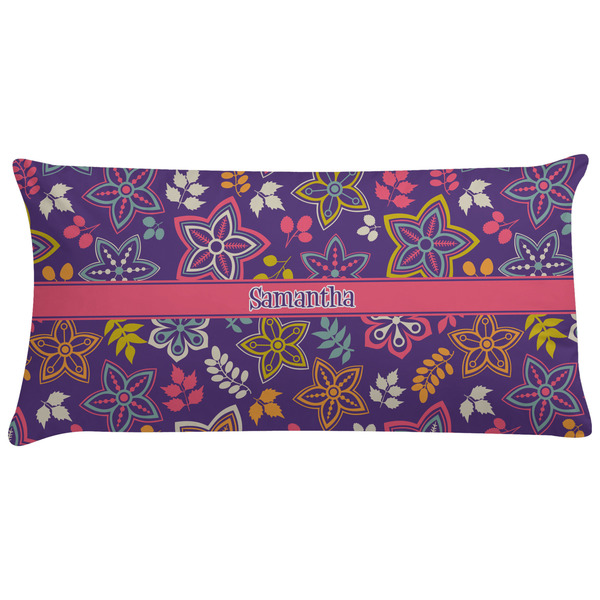 Custom Simple Floral Pillow Case - King (Personalized)